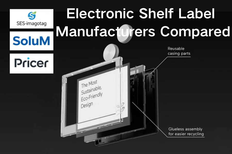 Produttori di etichette elettroniche in cunfrontu: SES-imagotag vs SoluM vs P...