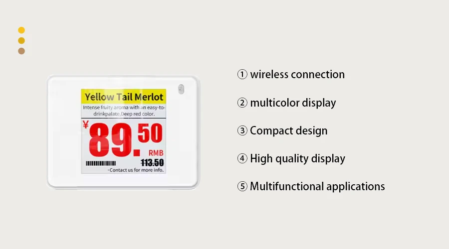 1.54 inch Four Color Electronic price Tag 1.54 inch Four Color Electronic price Tag