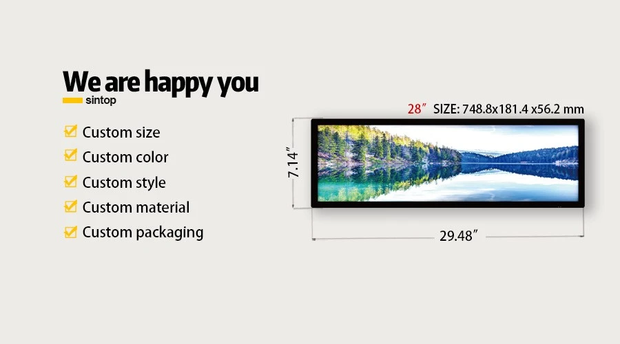 28 Inch Bar Display Digital Signage 28 Inch Bar Display Digital Signage
