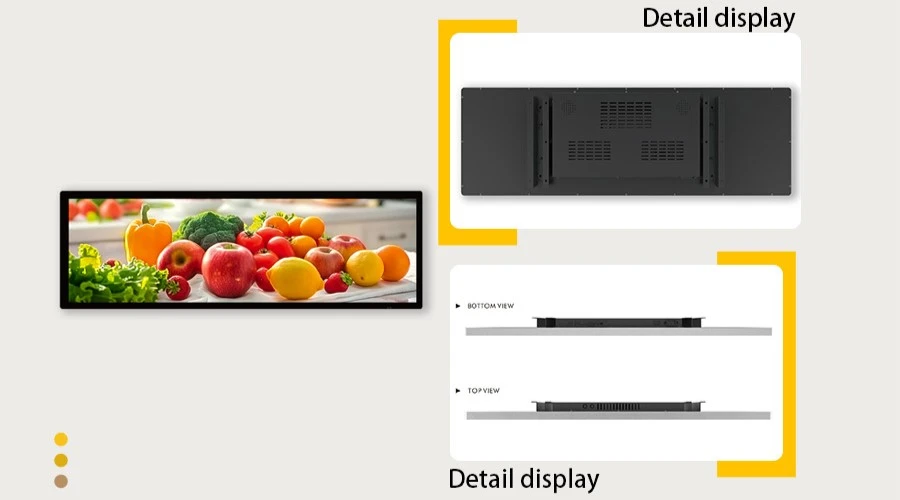 36.8 Inch LCD Bar Display Double Face Screen Manufacturer 36.8 Inch LCD Bar Display Double Face Screen Manufacturer