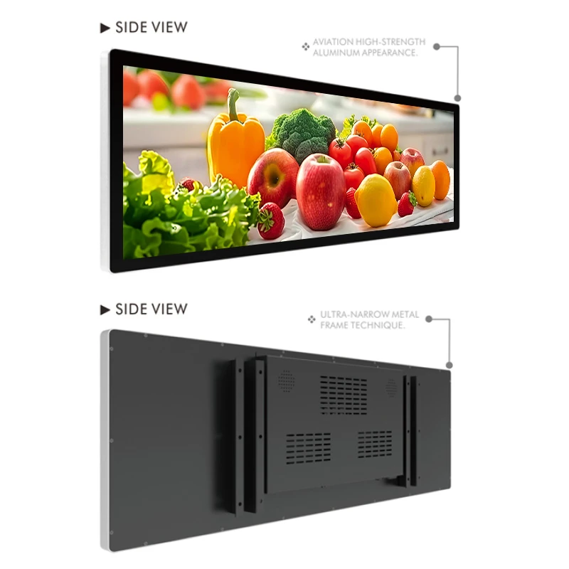 36.8 Inch LCD Bar Display Double Face Screen Manufacturer